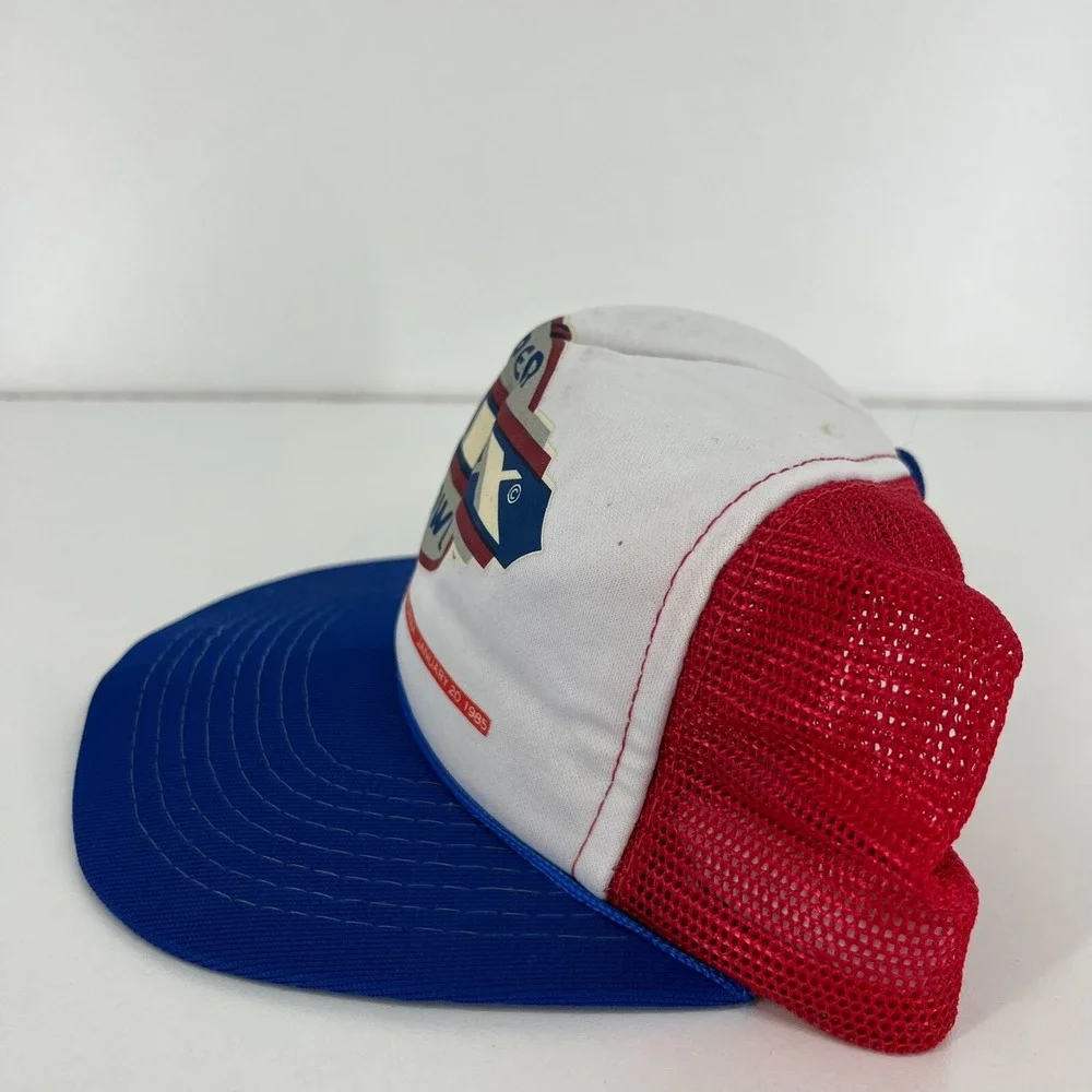 Vintage Sports Specialties Super Bowl XIX 1985 Trucker Hat Red White Blue NFL